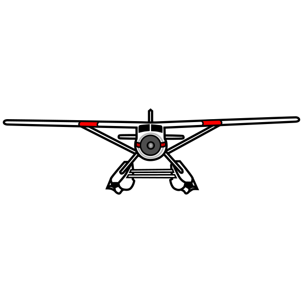 Wiggling DHC-2 Beaver Airplane